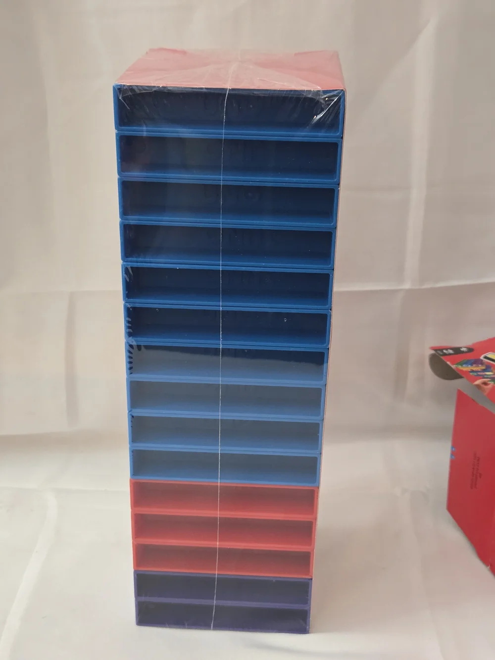 UNO Stacko Mattel 43535 Stacking Block Game NEW Open Box 45 Blocks Sealed